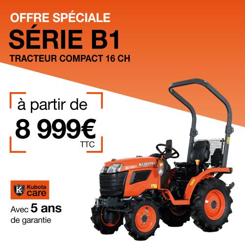 OFFRE SPECIALE - Kubota B1 à partir de 8 999 € TTC