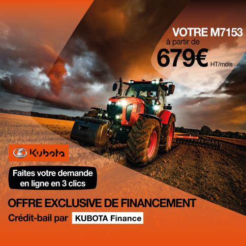 Offre spécial Kubota M7003